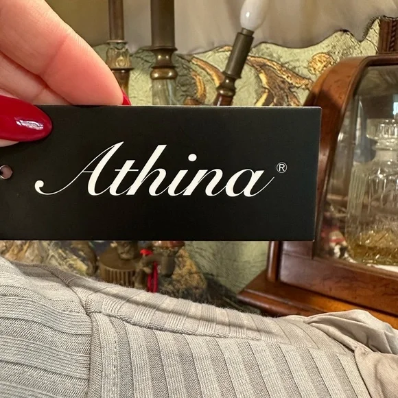 Athina Dramatic Puff Sleeve Ribbed Knit Mini Dress - Minimalist Glam - Picture 10 of 16